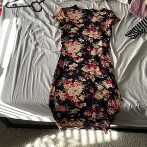 Dark floral long dress